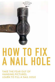How To Fix A Nail Hole In Drywall