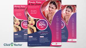 beauty parlour flyer design free