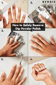 how to remove dip powder nails at home