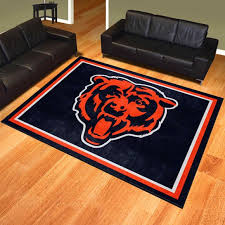 chicago bears 8ft x 10 ft plush area rug