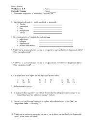 worksheet 3 3 periodic trends ms