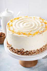 carrot cake with grand marnier cream