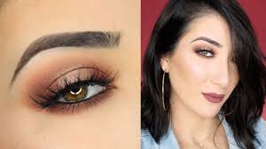neutral halo smokey eye makeup tutorial