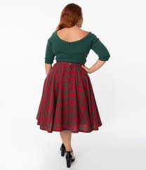 Free shipping on orders over $25 shipped by amazon. Magnolia Place Plus Size Vintage Style Red Green Plaid Circle Swing Unique Vintage