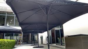 large black3 5m sq parasol available