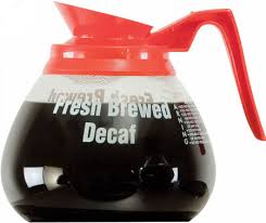 Glass Decaf Coffee Decanter Orange
