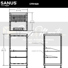 Sanus Open Frame Av Rack 20 Ru Stack