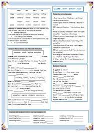 some-, any-, every-, no- general gra…: English ESL worksheets pdf & doc