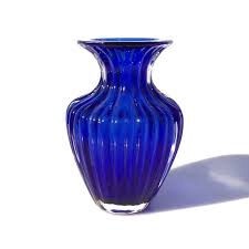 Blue Amphora In Murano Glass