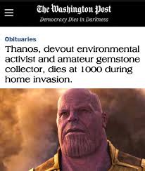 We have already established that thanos is a titan in power, but this meme poses a decent question. Reality Can Be Whatever These Thanos Memes Want Thanos Was The Hero All Along Memes
