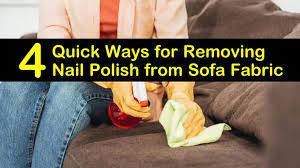 Removing Nail Polish From Sofa Fabric