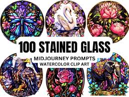 100 Stained Glass Midjourney Prompts
