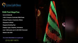 Living Light Shows Commercial Outdoor Animated Rgb Led Pixel Christmas Mega Tree Promo