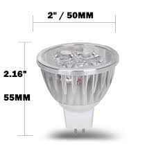 Ac Dc 12 Volt 4 Watt Led Light Spot Bulb Mr16 Gu5 3 Bi Pin Track Lamp