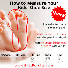 How To Measure Your Kids Shoe Size Shoe Size Chart Kids