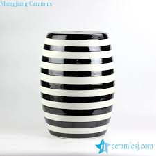 ryir116 black and white stripe glazed