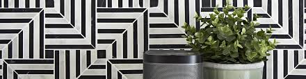 black white wall tiles