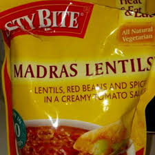 calories in tasty bite madras lentils