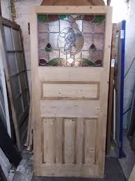 reclaimed 5 panel stained glass front
