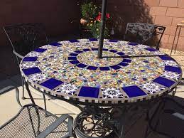 Mosaic Tile Patio Table Mosaic Patio