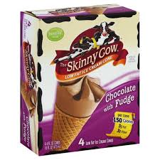 skinny cow ice cream cones chocolate