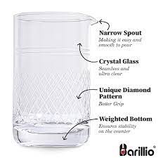 Crystal Cocktail Mixing Glass Set With