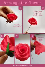 how to make a paper rose with stem