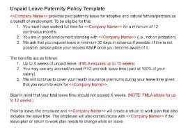 paternity leave policy laws free