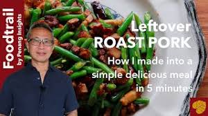I did have a problem with the marinad burning on the bottom of the pan (maybe add a little water). Chinese Roast Pork Leftovers Ideas Part 2 Simple Stir Fry Roast Pork Leftovers Youtube