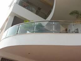 Glass Balcony Railing Glass Spiral
