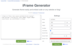 iframe generator create iframe code