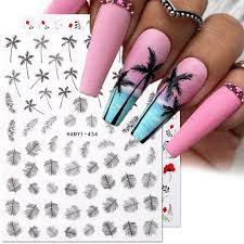 flower nail art decals manicure tips