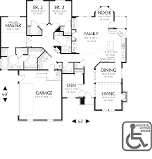 Ranch House Plan With 3 Bedrooms And 2