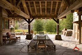 Rocky Mountain Homes Rustic Patio