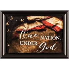 One Nation Under God Framed Wall Decor