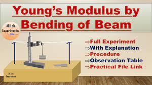 young s modulus by bending of beam