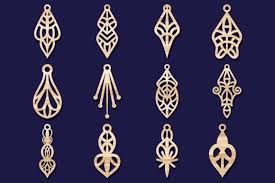 earrings jewelry laser cut svg bundle