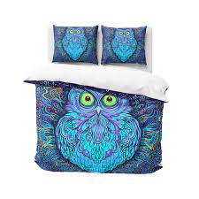 interdimensional owl bedding set bed