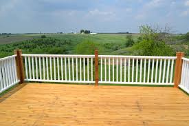 paint porch rails and stain a new deck