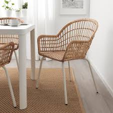 Comes with 4 white chairs with 2 ikea vika amon glossy white desk tops, no legs included. Nilsove Armchair Rattan White Ikea