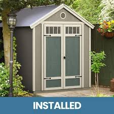 utility shed with galvanized metal roof