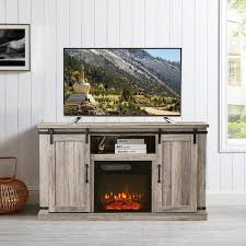 Antique Gray Oak Tv Stand For Tvs