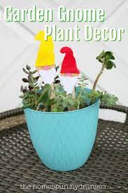Easy Diy Felt Garden Gnome Plant Stakes