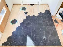 install groutable vinyl floor tile