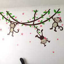 Girls Monkey Wall Art Tattoo Monkey