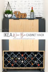 ikea wine bar cabinet hack garrison