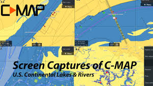 C Map Continental U S Lakes And Rivers Map Chart In Lowrance Gen3 Unit