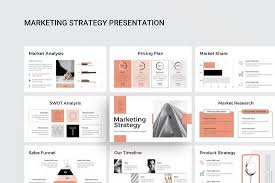 clean marketing strategy powerpoint