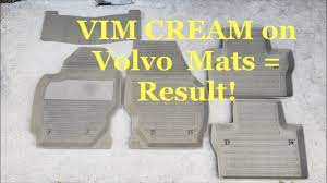 vim cream is best to clean rubber floor