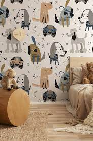 Cute Dogs Wallpaper Kids Removable